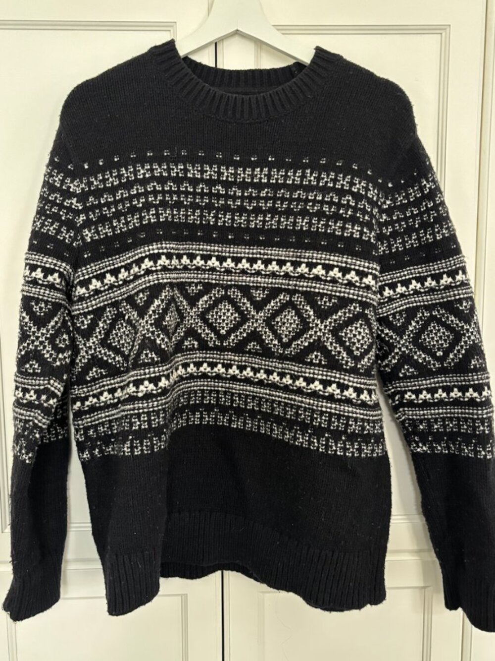 CLUB MONACO - Mens Fair Isle Crew Sweater
